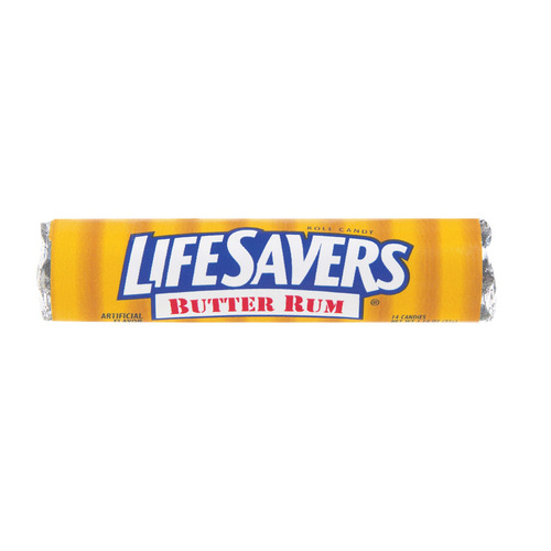 Life Savers 259587-XCP20 Hard Candy Butter Rum 1.14 oz - pack of 20