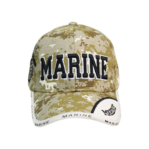 Cap US Marines Camouflage One Size Fits All Camouflage - pack of 6
