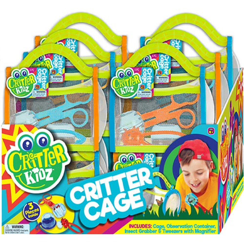 Critter Cage Critter Kidz Plastic Assorted 4 pc Assorted