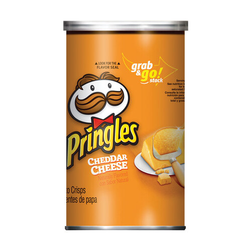Pringles 3800084561 Chips Cheddar Cheese 2.5 oz Can