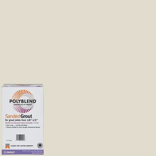 Custom Building Products PBG117-4 Grout Polyblend Indoor and Outdoor Snow White 7 lb Snow White