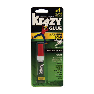 Krazy Glue KG48448MR Advanced Formula Super Strength Polyvinyl acetate homopolymer 0.14 oz Clear