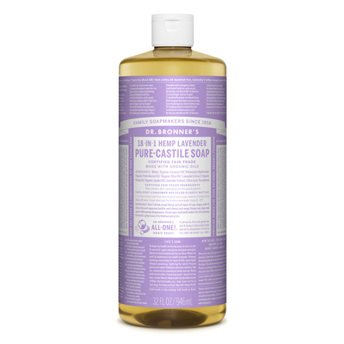Dr. Bronner's OLLA32 Pure-Castile Liquid Soap Dr. Bronner's Organic Lavender Scent 32 oz