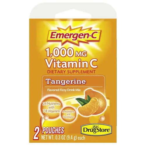 Emergen-C 78002 Dietary Supplement Orange 0.3 oz Orange Pair