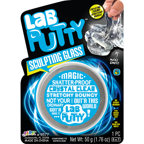 Ja-Ru 9577 Toy Lab Putty Polymer Clear 1 pc Clear
