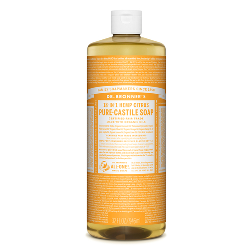 Dr. Bronner's OLCT32 Pure-Castile Liquid Soap Dr. Bronner's Organic Citrus Orange Scent 32 oz
