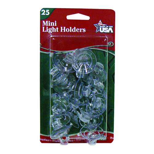 Light Holder, PVC - pack of 25