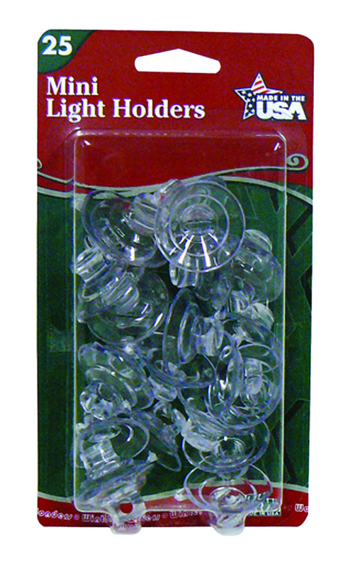 Adams 7501-00-1040 Light Holder, PVC Clear - pack of 25