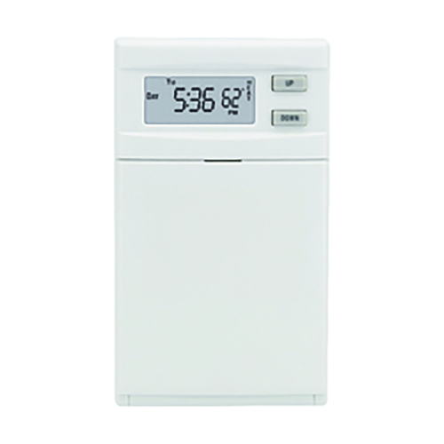 LUX ELV4A05 Programmable Thermostat Heating Push Buttons White