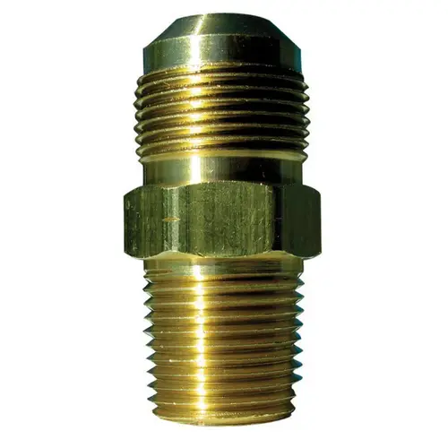 Gas Adapter 15/16" Flare X 1/2" D Male Brass