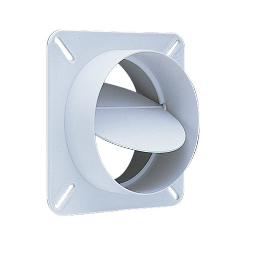 Deflect-o BD04 Back Draft Damper 4" W X 5" L White Plastic White