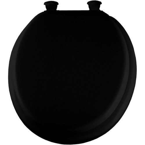 Mayfair by Bemis 15EC 047 Toilet Seat Round Black Soft Black