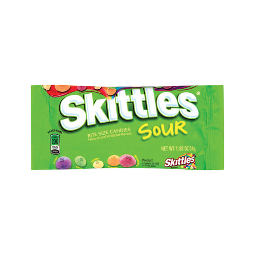 Skittles 100688-XCP24 Chewy Candy Sour Assorted 1.8 oz - pack of 24