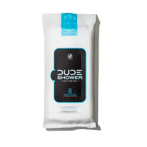 Dude Wipes QDS-FP-08 Shower On-The-Go Wipes (8-Count)