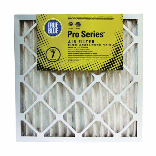 True Blue PRO220202 Air Filter 20" W X 20" H X 2" D Synthetic 7 MERV Pleated