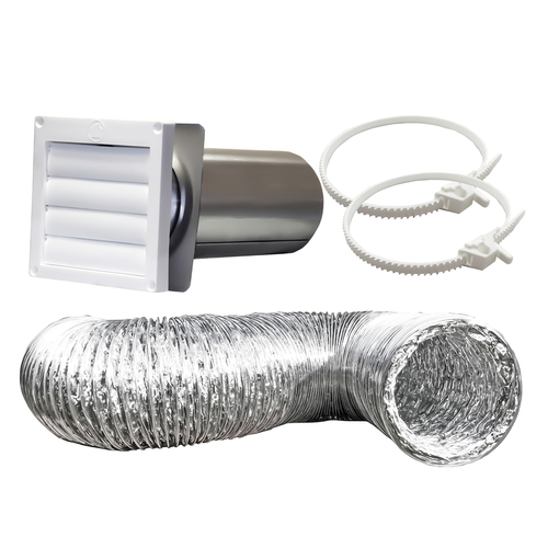 Builder's Best 11407 Dryer Vent Kit SilverDuct 8 ft. L X 4