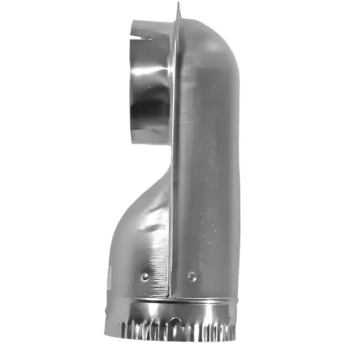 Builder's Best 10165 SAF-T-DUCT Offset Elbow, 4.2 in Connection, Male x Female Thread, Aluminum Silver