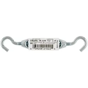 Hampton Zinc-Plated Aluminum/Steel Turnbuckle 70 lb Hampton Zinc-Plated Aluminum/Steel Turnbuckle 70 lb