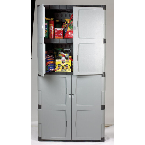 Rubbermaid Plastic Single Storage Cabinet ( 72'' H x 36'' W x 18