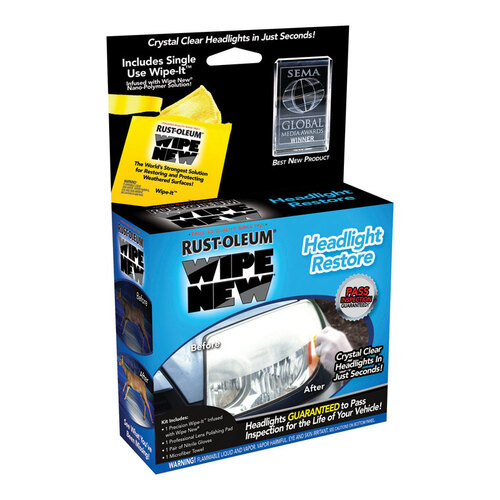 Rust-Oleum HDLCAL Headlight Restorer Kit Wipe New