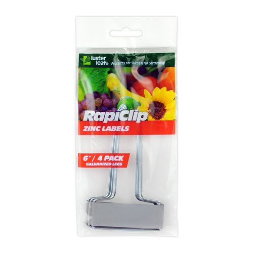 Luster Leaf 862-XCP12 Plant Label Rapiclip 6" H Silver Zinc Silver - pack of 12