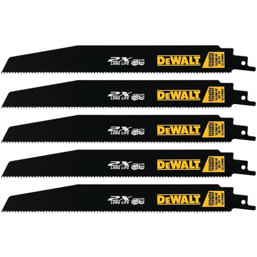 DEWALT DWA4179 Reciprocating Saw Blade 9" BiMetal 10 TPI Black