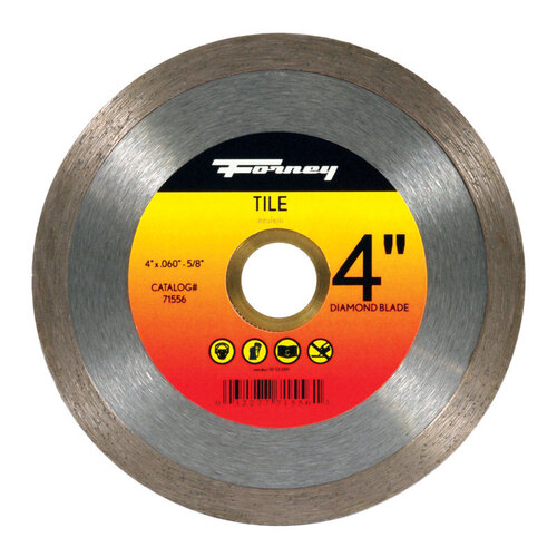 Continuous Rim Circular Saw Blade 4" D X 5/8" S Tile Cutting Diamond