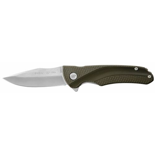Buck Knives 12058 Folding Knife 840 Sprint Select Green 420 HC Stainless Steel 7.5"