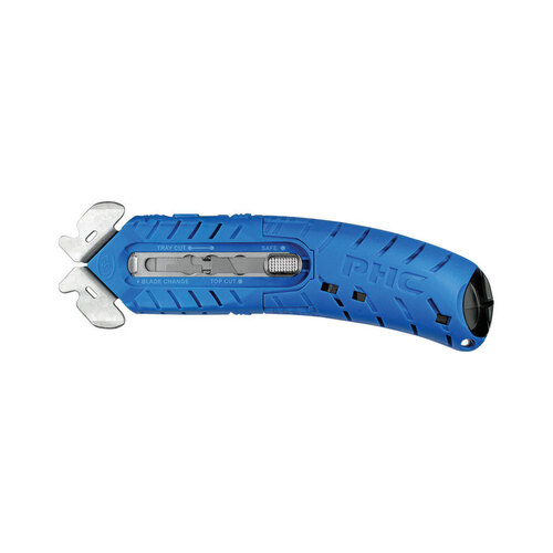 Pacific Handy Cutter E21108-4 Safety Cutter 5.75" Flip Blue Blue