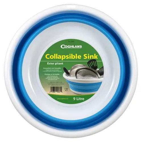 Collapsible Sink Blue/White 5.5" H X 14.76" W X 14.76" L 2.4 gal Blue/White