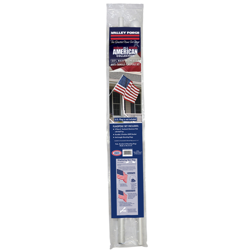 Valley Forge 29407-ATNGLE Flag Pole All American Collection 72" L Aluminum Brushed Brushed