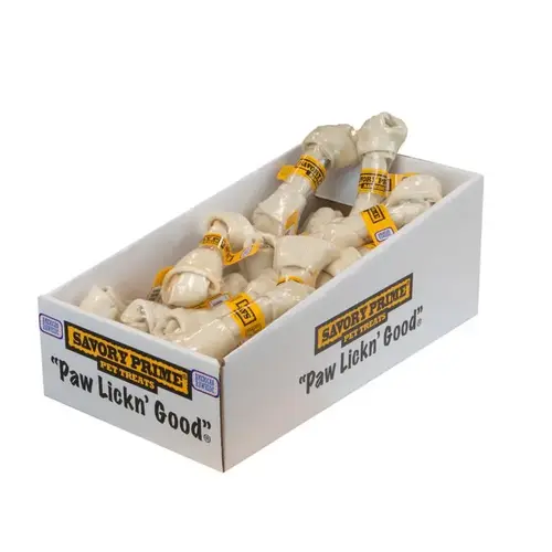 Savory Prime 908-XCP24 Knotted Bone Small Adult Natural 6-7" L White - pack of 24