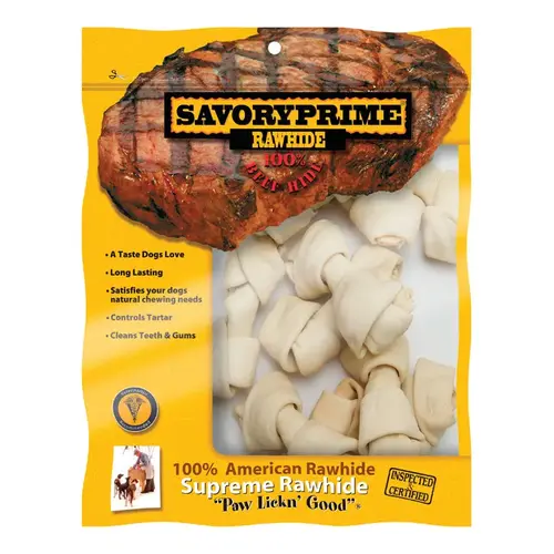 Savory Prime 901 Mini Bones Medium Adult Natural 2-3" L White