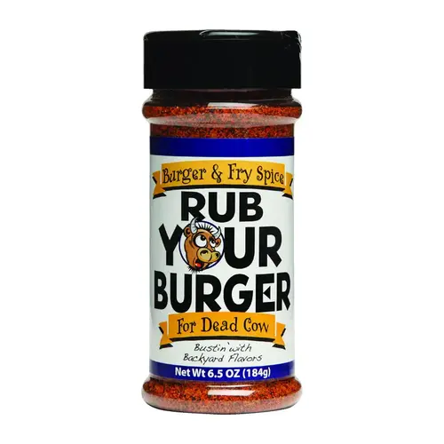 OLD WORLD SPICES & SEASONINGS OW85190 Rub Some Burger BBQ Rub, 6.5 oz