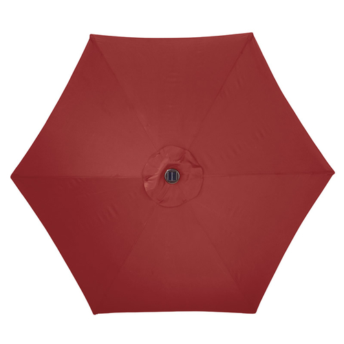 Living Accents UMS90BKOBD27 Umbrella Solar LED 9 ft. Tiltable Red Market