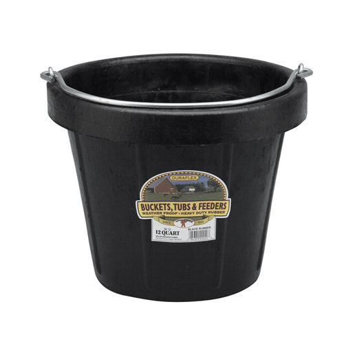 Bucket 12 qt Black Black