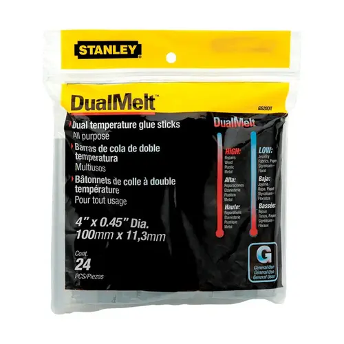 Stanley GS20DT GLUE STICK STANDARD 4IN 24PK Silver - pack of 24