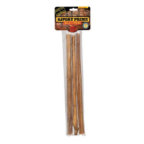 Savory Prime 312 Bully Stick Beef Grain Free For Dogs 12"