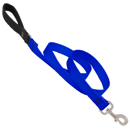 Leash Basic Solids Blue Blue Nylon Dog Blue