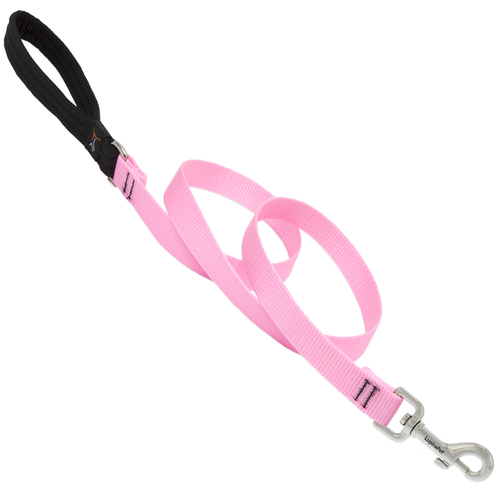 Lupine Pet 57509 Leash Basic Solids Pink Pink Nylon Dog Pink