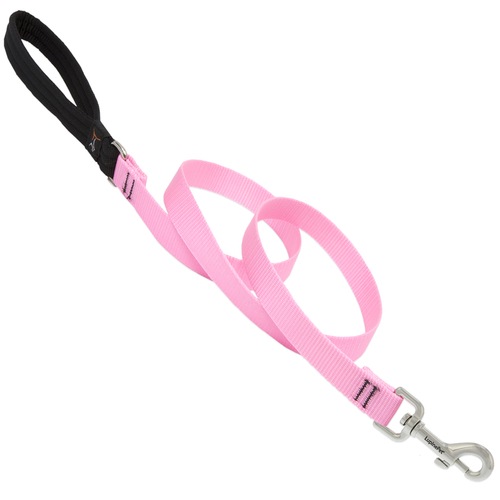 Leash Basic Solids Pink Pink Nylon Dog Pink