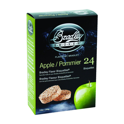 Bradley Smoker BTAP24 All Natural Wood Bisquettes Apple 24 pk