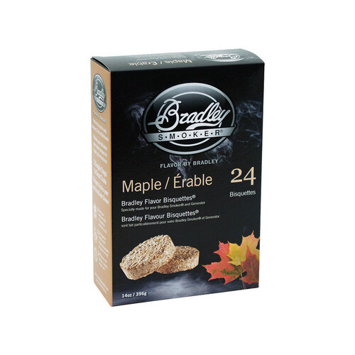 Bradley Smoker BTMP24 All Natural Wood Bisquettes All Natural Maple 24 pk