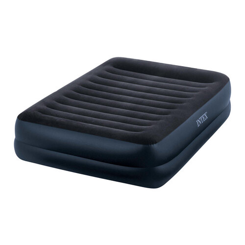 Intex 64123ED Air Mattress Queen Pump Included Black