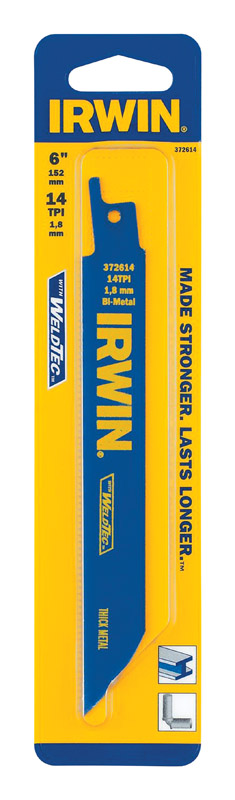 Irwin 372614 Bi-Metal Reciprocating Saw Blade Blue