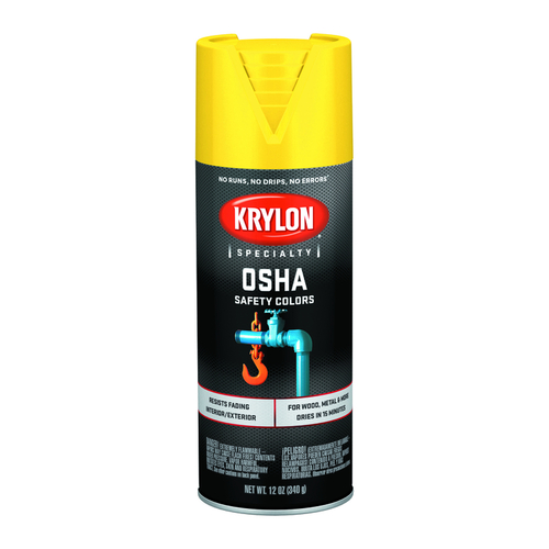 KRYLON K01813777 OSHA Color Spray Paint OSHA Colors Gloss Safety Yellow