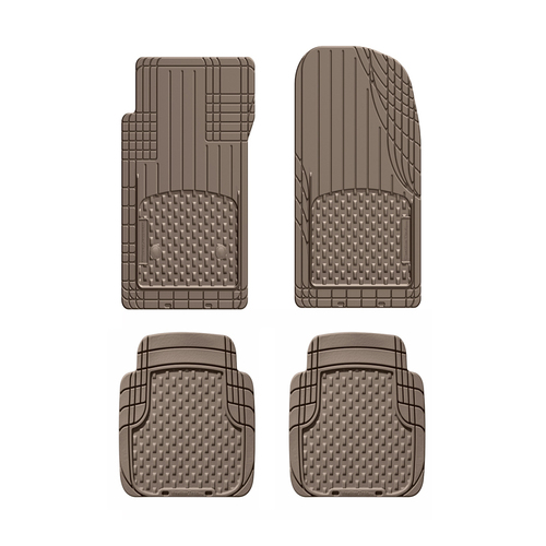 Auto Floor Mats Trim-To-Fit Tan Rubber Molded Tan