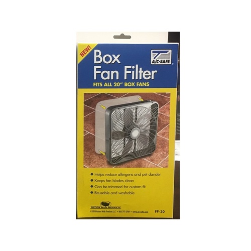 ACSafe FF20XCP6 Box Fan Filter 20" W X 20" H Polyester pack of 6