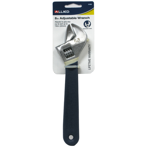Allied 51052 Adjustable Wrench 8" L Blue