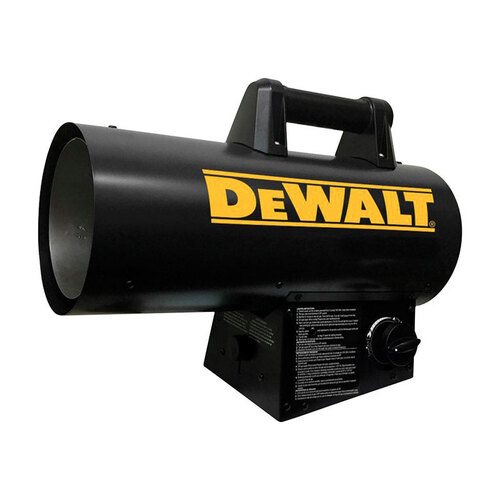 DEWALT F340751 Portable Heater 60000 Btu/h 1500 sq ft Forced Air Propane Black